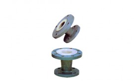 湖北异径管带法兰内衬PTFE(F4)或ETFE(F4)